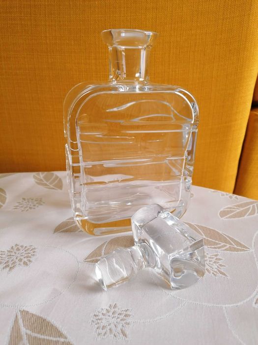 Garrafa + 6 copos de whiskey de cristal Atlantis – como novo