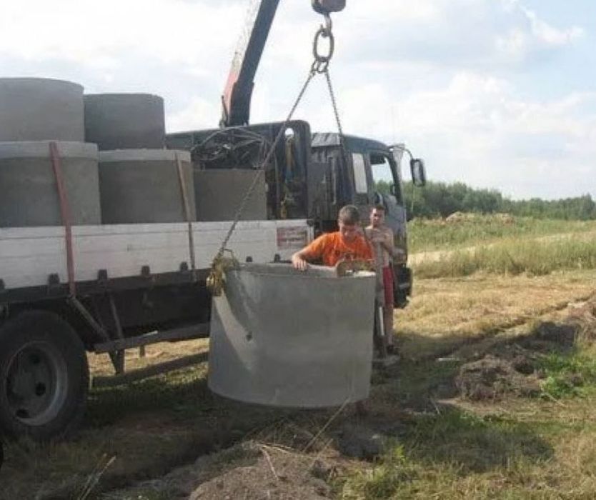 Септик каналізація вигрібна яма копка під ключ з кілець 5/7/20 м3