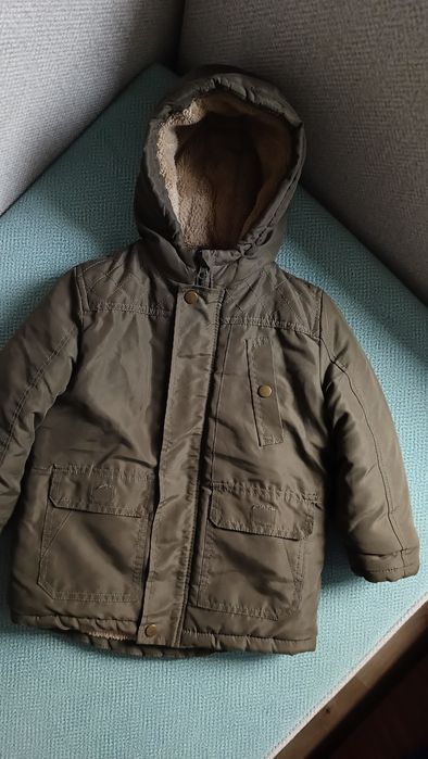 Дитяча тепла куртка, для хлопчика, зимова куртка, 4-5 років, зріст 110