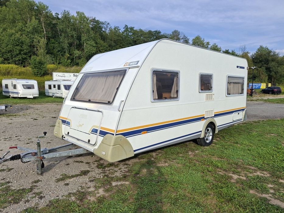 Przyczepa kempingowa Wilk Sport CL,  1300dmc, przedsionek