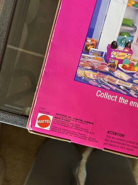 1997 Zestaw Mattel Barbie Fun Fixin Refrigerator