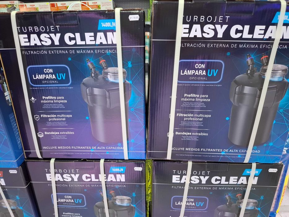 Filtro TurboJet Easy clean 1400 c/ UV para aquario até 400L