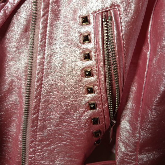 Nowa ramoneska kurtka różowa z ćwiekami Softy Outwear collection