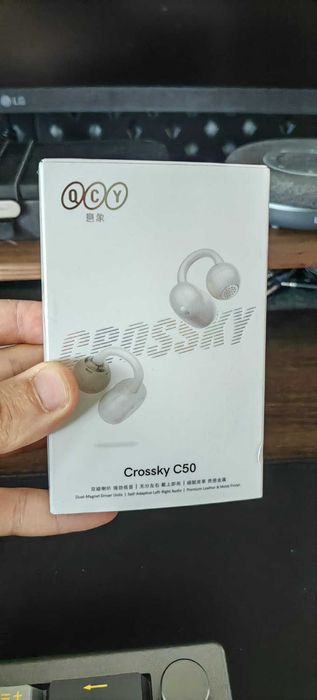 Auscultadores QCY Crossky C50 - Cinza/Branco