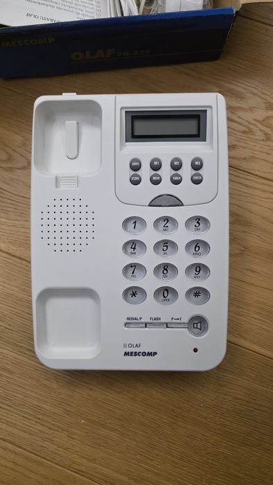 Telefon stacjonarny Mescomp Olaf PH-525 dla seniora domowy duże liczby