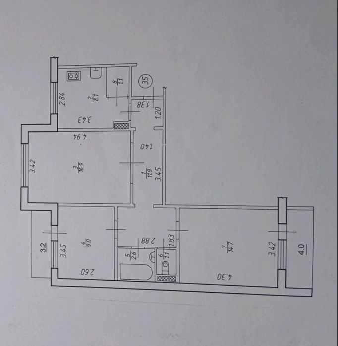 3к квартира вул.Хоткевича