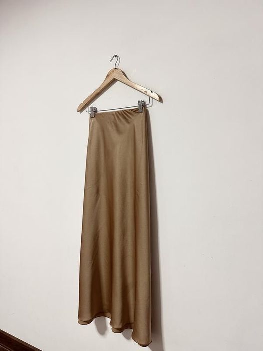 міді атласна спідничка юбка H&M