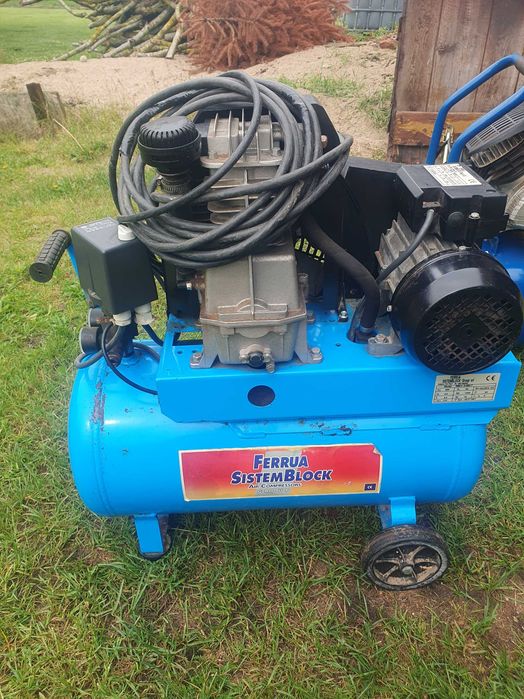 Sprężarka kompresor uszkodzony scheppach HC24dc 230V  Ferrua 400V
