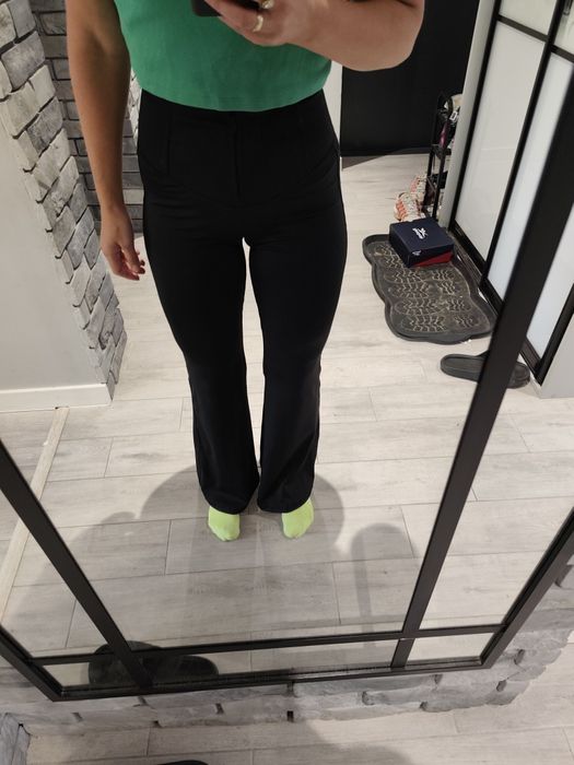 Spodnie dzwony wysoki stan rozm s-m