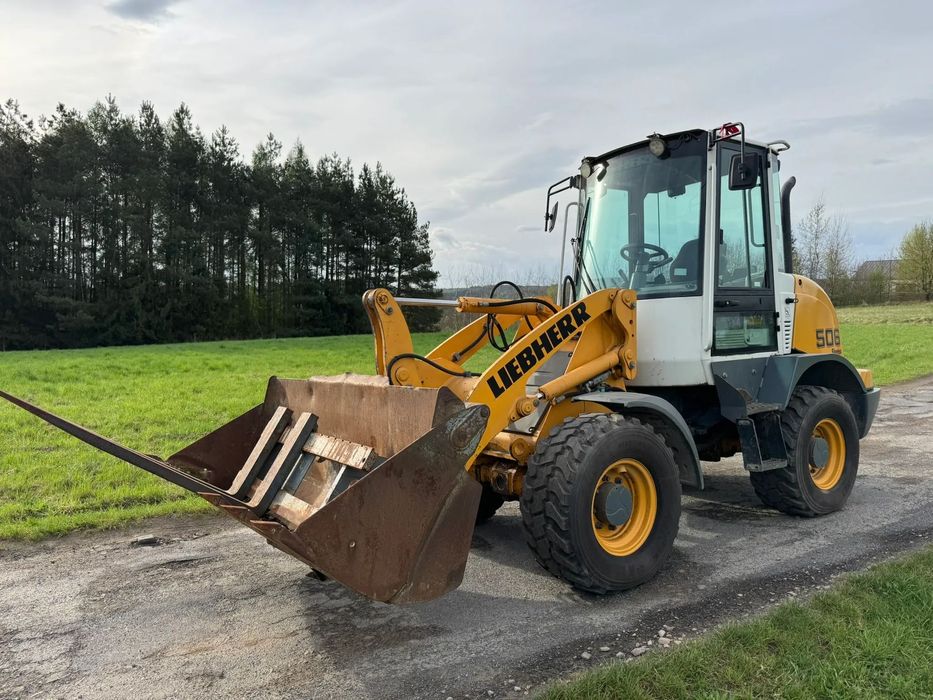 Liebherr 506  Ładowarka Liebherr 506 2007r, 7600mg łyżka + widły