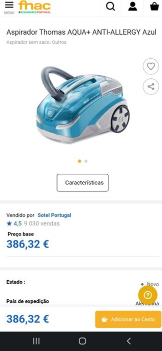 Aspirador thomas anti allergy