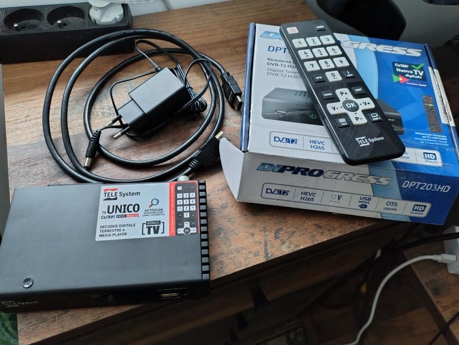 TS UNICO T2HEVC dekoder tuner tv DVB-T 2