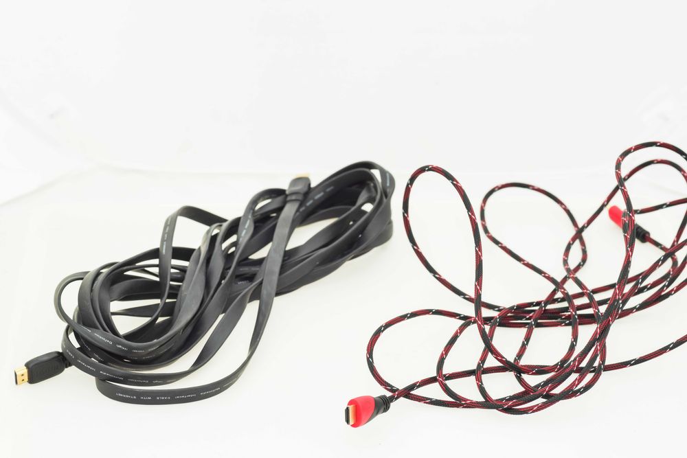 Lot of 2 Used HDMI Cables: 5m & 7m – Fully Functional