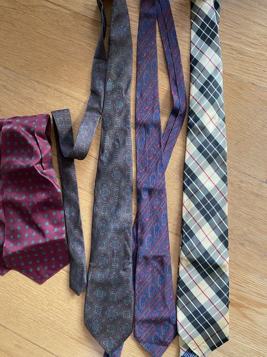 Gravatas-lote de 3marca/italianas/seda- Guy Laroche