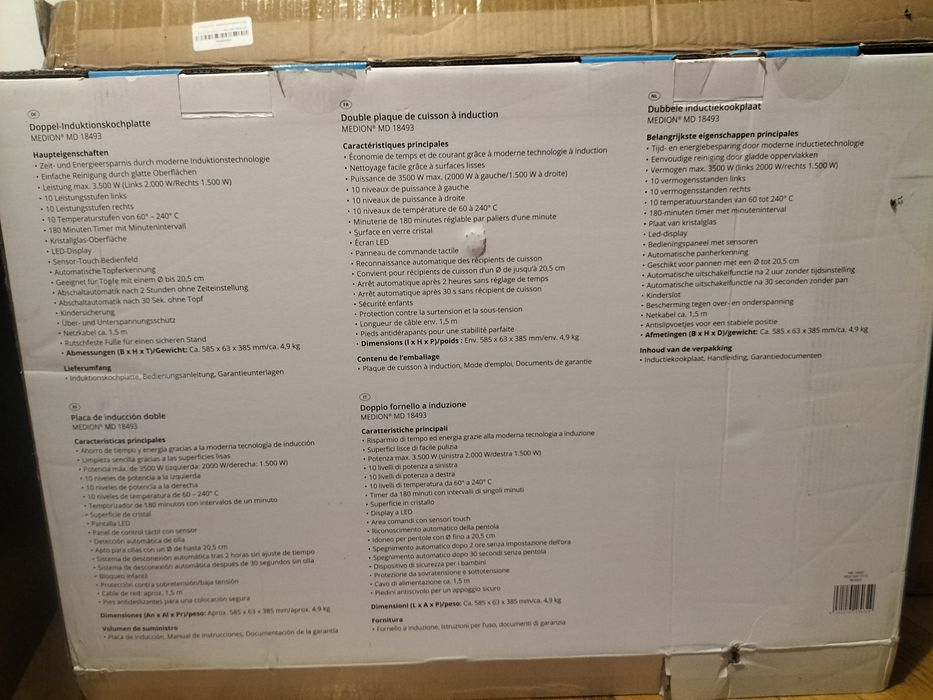 Kuchenka indukcyjna podwójna