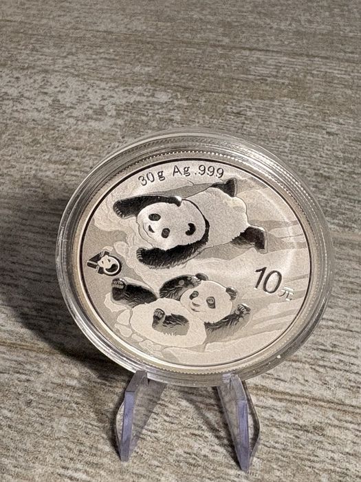 Срібна монета 9999 проби, 1 oz Panda