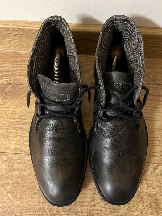 Buty trzewiki męskie skóra naturalna, brązowe Lasocki 41,5/42