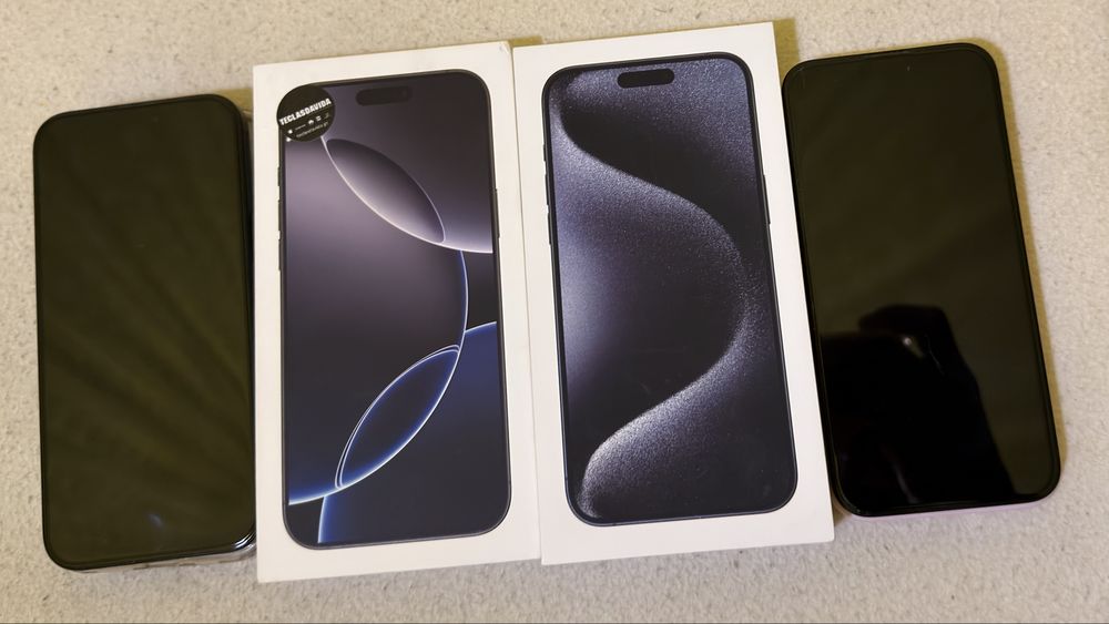 Vendo dois iphone 16 pro max e 15 pro max ambos 256
