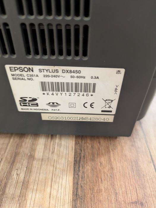 Drukarka Epson stylus dx 8450 stan dobry drukowanie Vintage na części