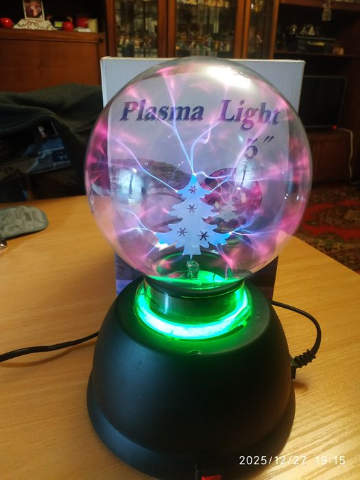 Плазмова куля (ялинка) світильник 5 дюймів 13 см  Plasma Ball Куля Тес