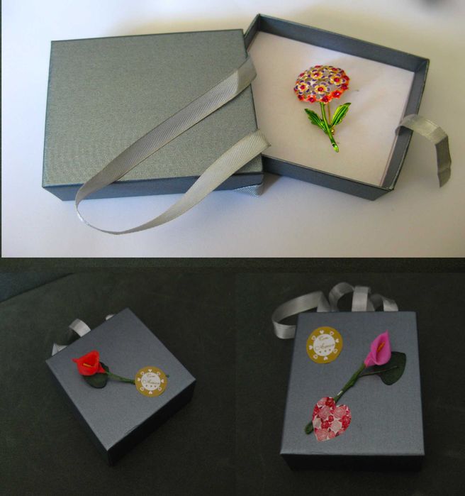 Prenda para Madrinha: Alfinete / Broche / Pregadeira Hortensia NOVO