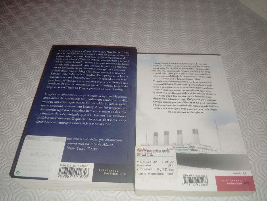 Livros de Romance Escritoras Nora Roberts e Danielle Steel Novos