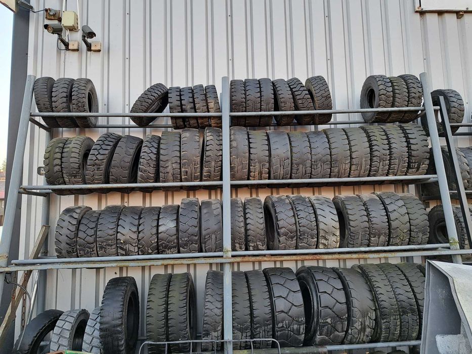Używane opony pneumatyczne i pełne do wózka widłowego - różne rozmiary