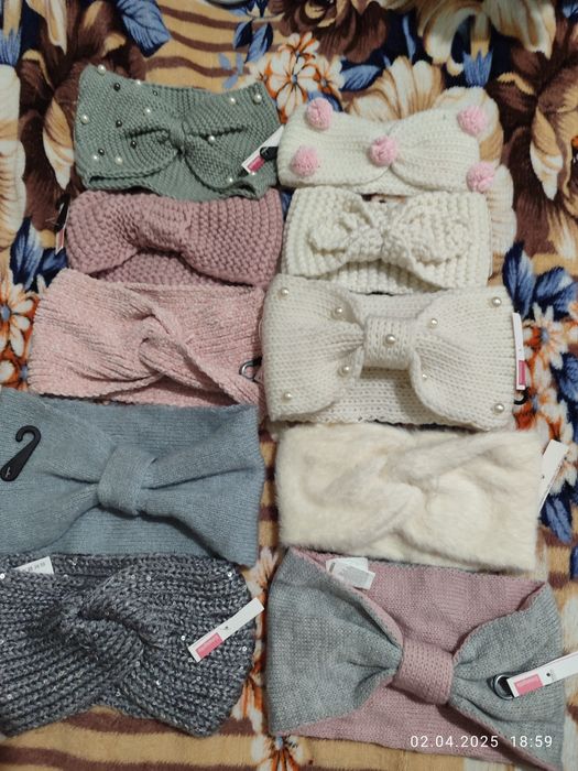 Вязаные повязки на голову