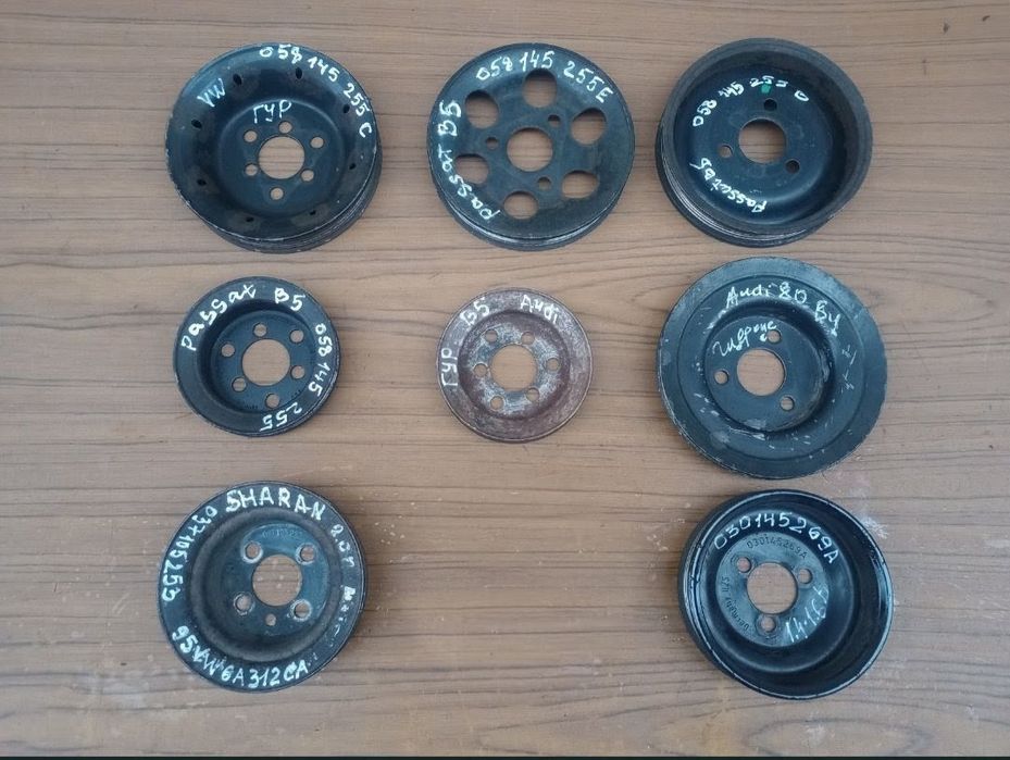 Шків гідропідсилювача Passat B5/Golf/Sharan/T4/Audi 80/Renault/Peugeot