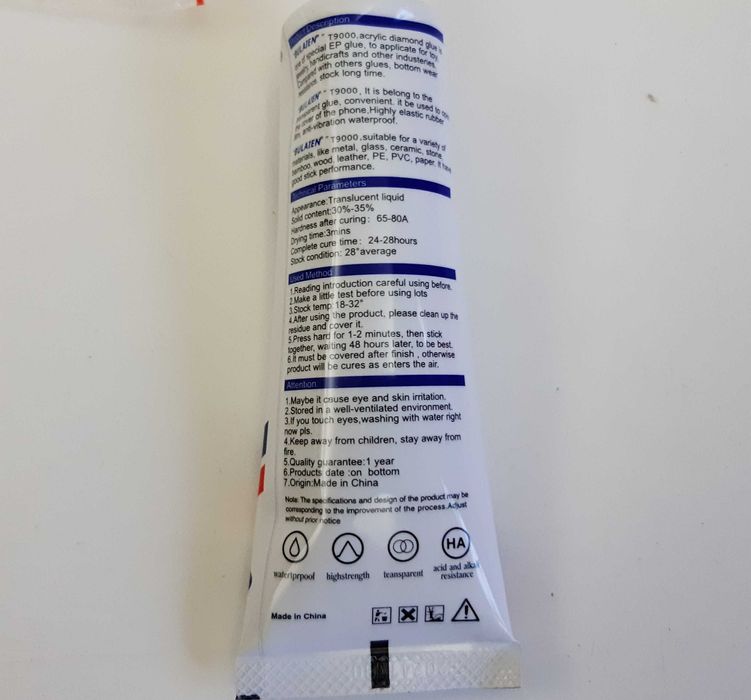 Cola Universal Transparente T9000 50ml Ideal Telemóveis