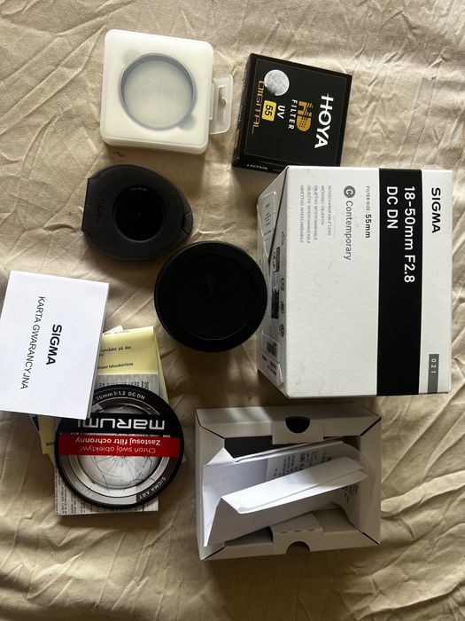Sigma 18-50mm f/2.8 DC DN Canon RF | Gwarancja + 3 Filtry 55mm (Diffusion/CPL/UV)