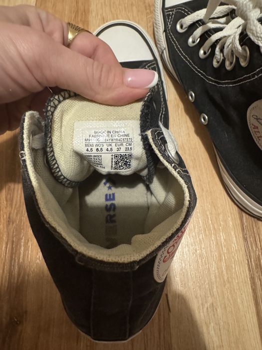 Converse czarne roz.37, 23,5cm