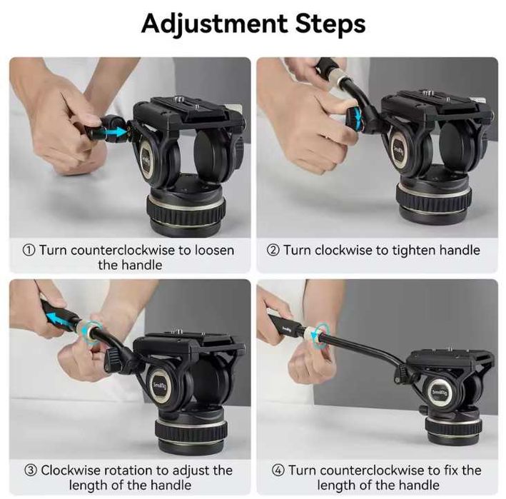 Штативна головка SmallRig Heavy-Duty Head DH10 жидкосна про