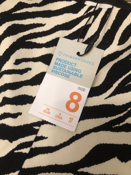 Нові штани primark 36 розмір s зебра кльошні лосіни брюки клеш