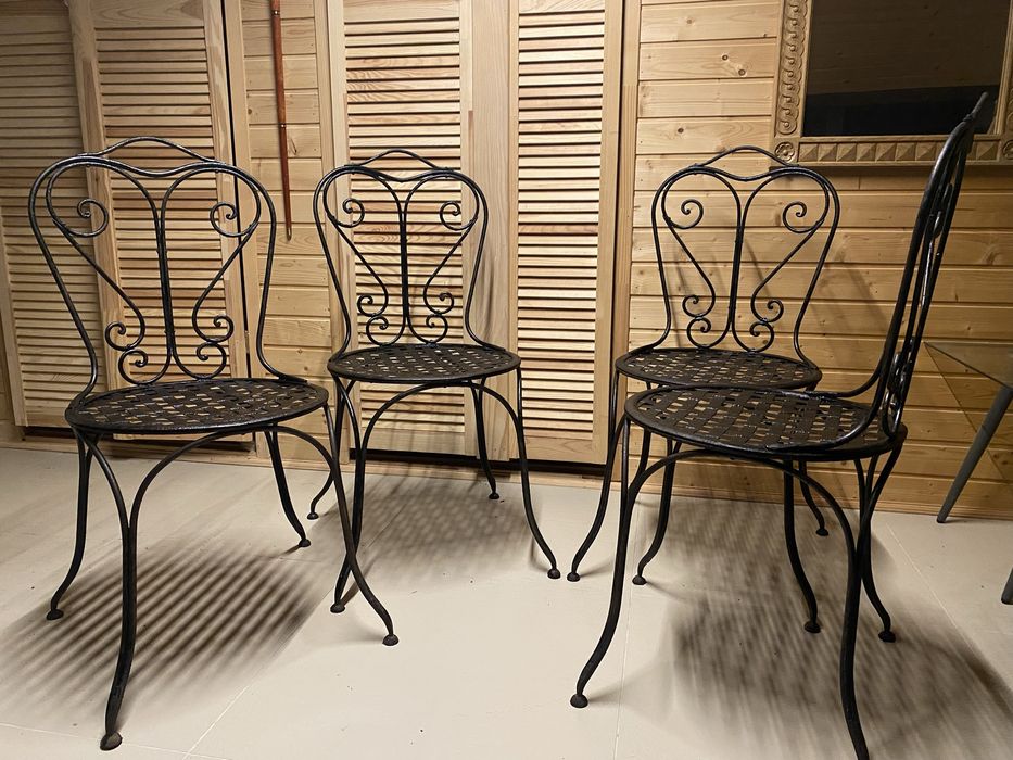Стільці садові металеві