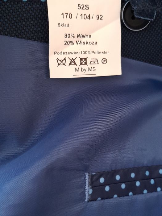 Garnitur granatowy - prawie nowy