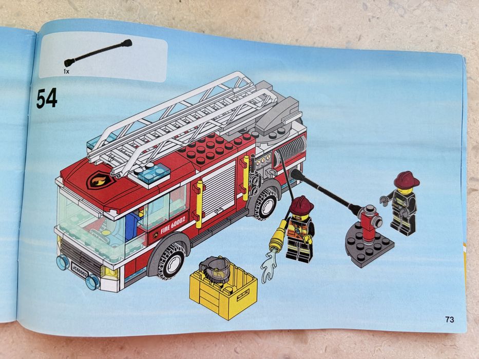 LEGO CITY 60002;Пожежна машина