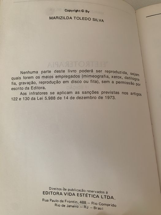 Livro “Eletroterapia em Estética Facial”