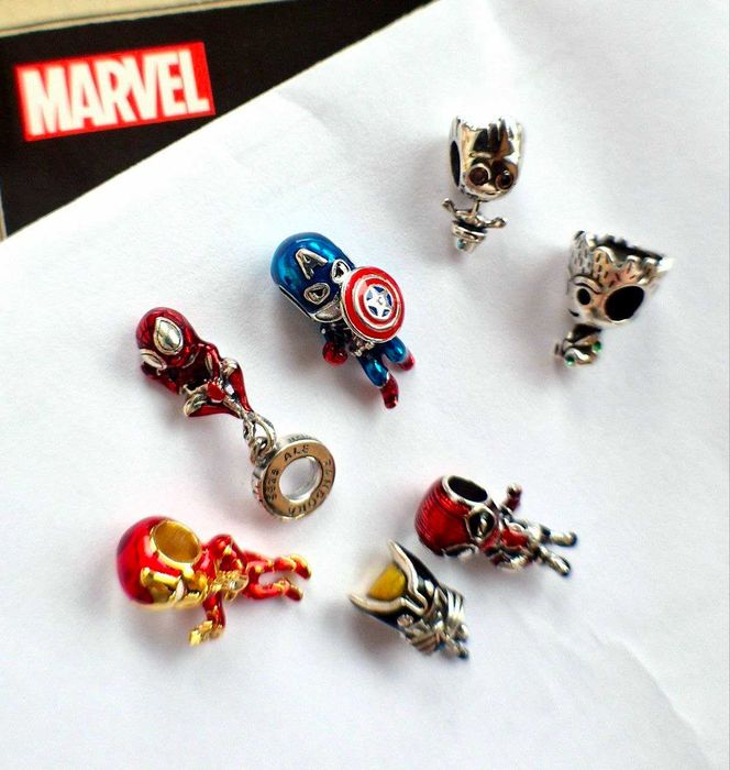 Шарми Marvel, DC, Star Wars, Harry Potter, Disney на браслет Pandora