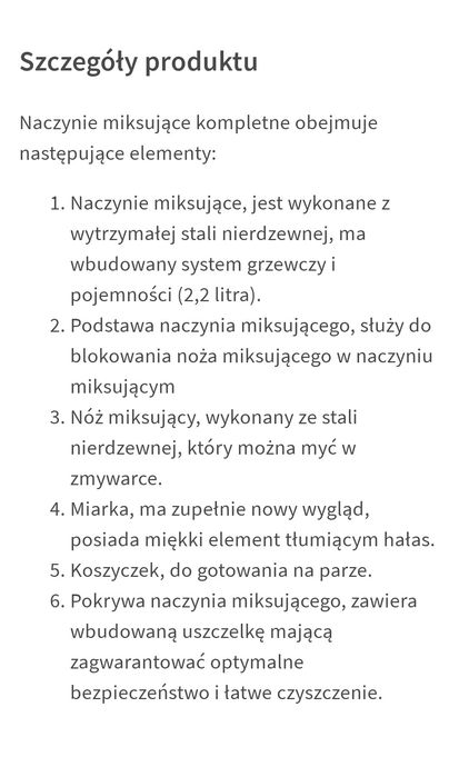 Robot kuchenny Thermomix® TM6 plus frend plus naczynie miksujące kompl