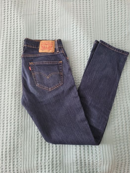 Levi's 511 Slim Fit W29 L32 granatowe jeansy męskie