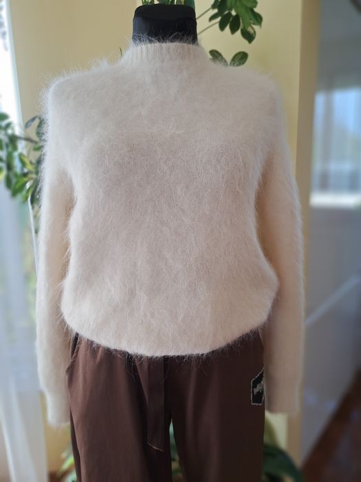 Sweter śmietankowy baby alpaka 60% 42 44