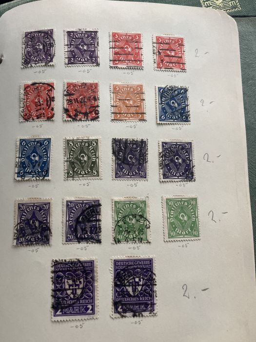Znaczki Niemieckie1924 rok