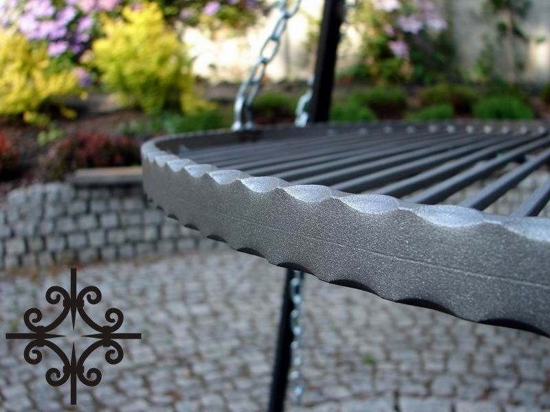 Stalowy kuty ruszt do grilla 60 cm okrągły - ES-ER