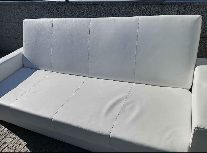 Sofá-cama branco