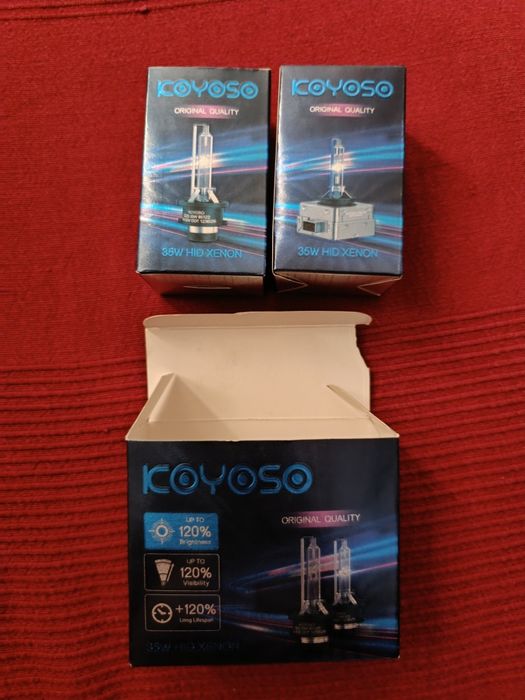 2 unid de Lâmpadas Xenon HDI 35w D1S KOYOSO 10000K