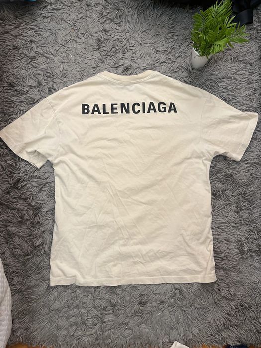 T-shirt Balenciaga bege