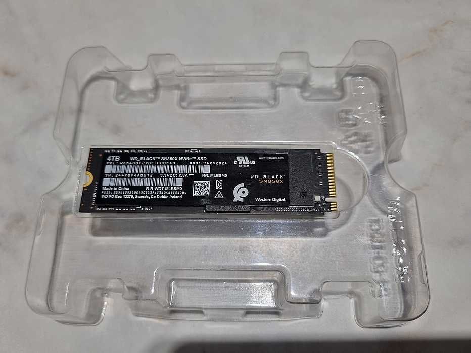 Dysk ssd 4TB WD Black SN850X (m.2) ,jak nowy !