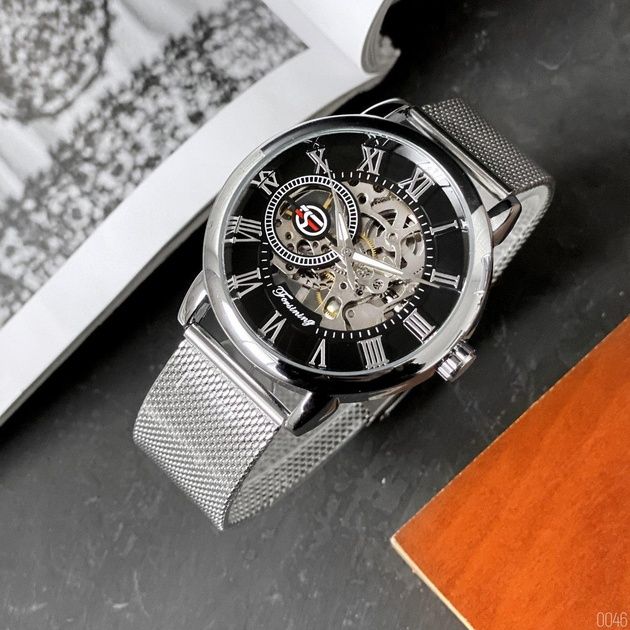 Годинник Forsining silver(скелетон]