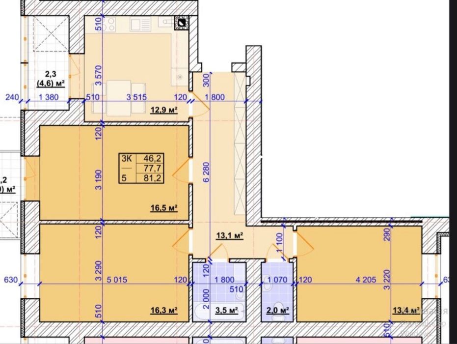 3 кімн. кв. ЖК Міленіум Міське озеро Millennium Івано-Франківськ
